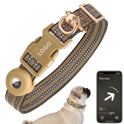 Airtag Dog Collar 360 ° Tangle-Free - Reflective Adjustable Tracking Collar for Small/Medium Dogs, Durable Anti-Loss Best Seller